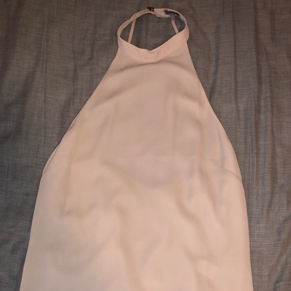 Halter top with open back